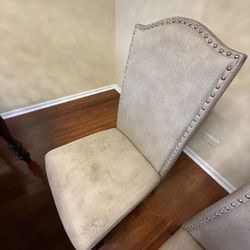 4 Dining Chairs And One Bench