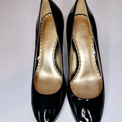Coach Sheri black Patent Leather Shoe Sz 9