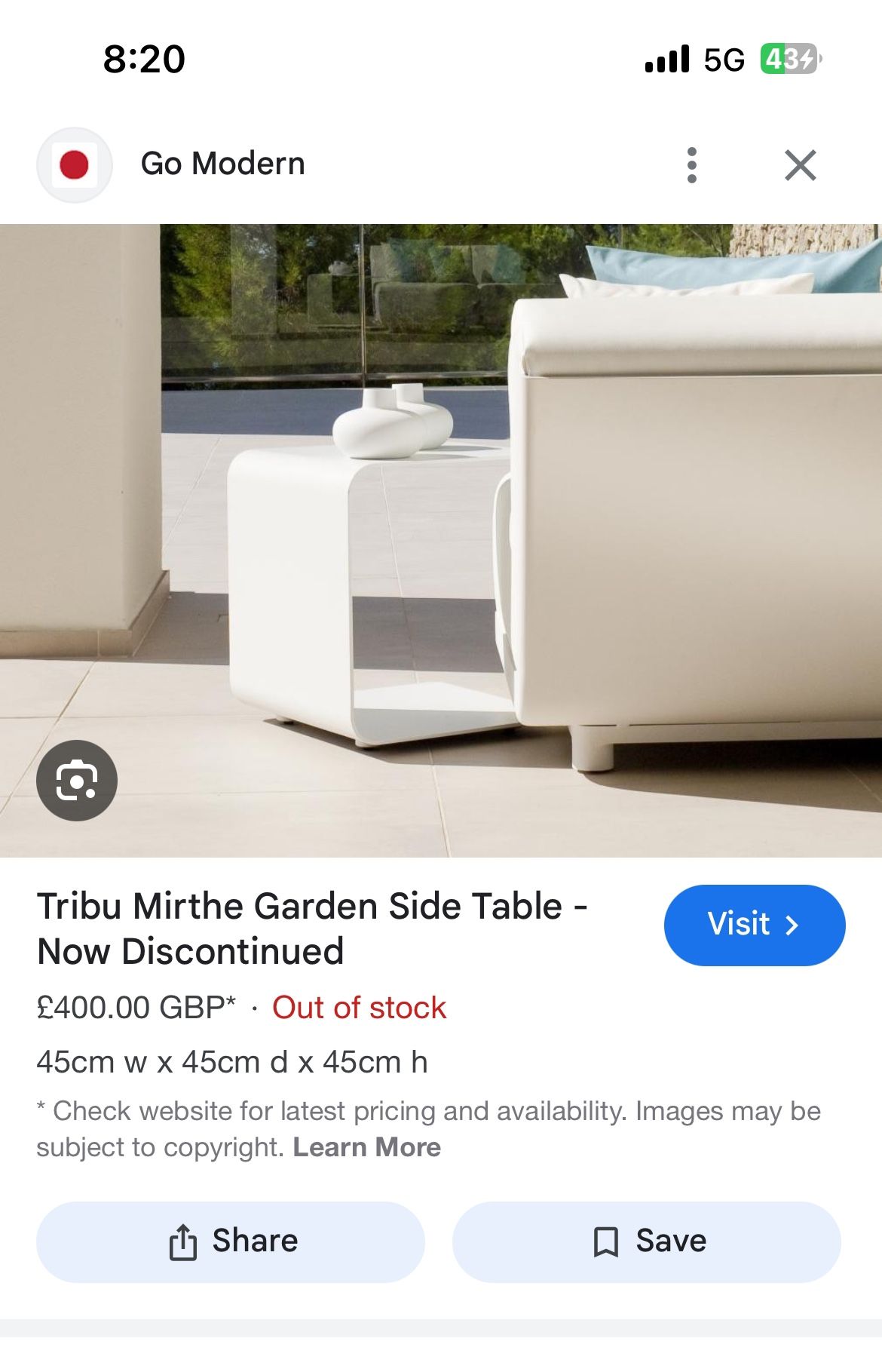 Tribu Mirthe Side Table