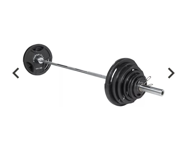 Bench Press And 300lb Weight Set With Bar