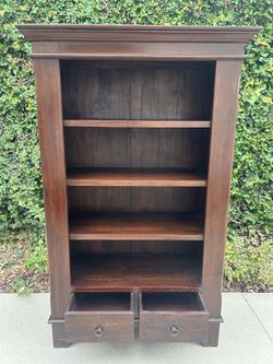 Crate & Barrel Farmhouse-Style Bookcase.