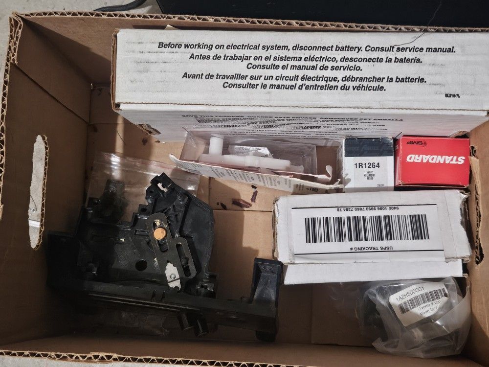 Box of 1985 gmc parts