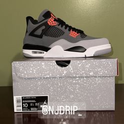Nike Air Jordan  Infrared 4’s  Size 10 