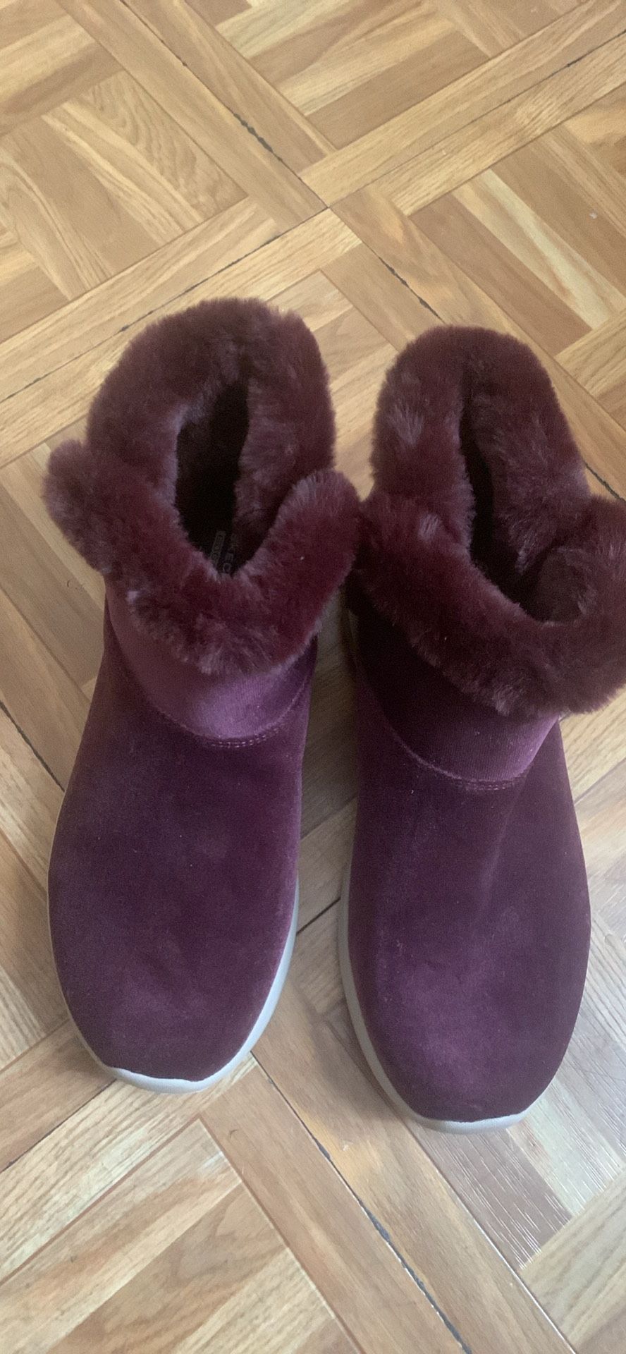 Sketchers purple ankle boots