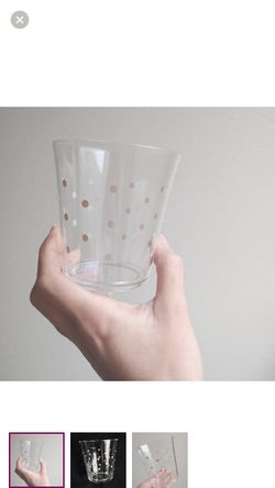 Polka Dot Plastic Glass