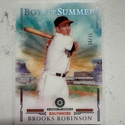 Brooks Robinson Panini 2025 Boys of Summer Red Parallel 66/99 Baltimore Orioles