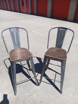Metal High Back Chairs
