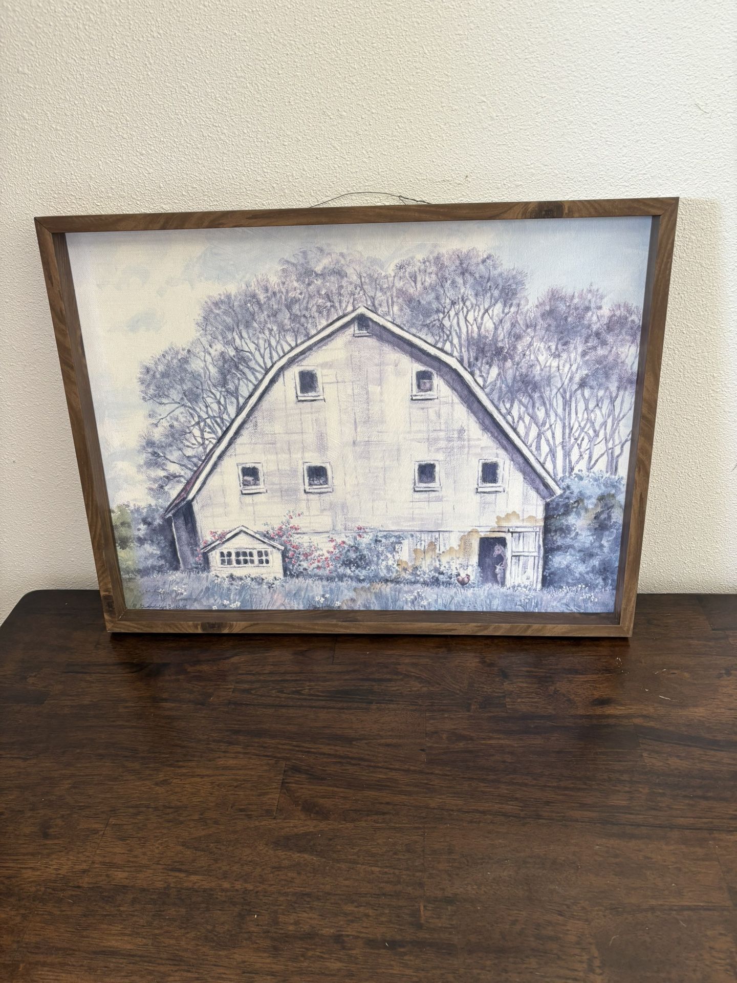 Barn Art From Kirkland $5 Wood Frame 