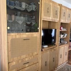 Wooden Nostalgic 3 Piece Entertainment Setup 