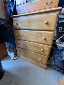 4-Drawer Chest Wooden Dresser