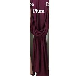 Womens Plum Purple Premium Jersey Hijab
