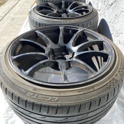 Work Wheels CR Kai Rep MiRo Type 563 18x9.5 Rims 5x114 Tires 225/40/18