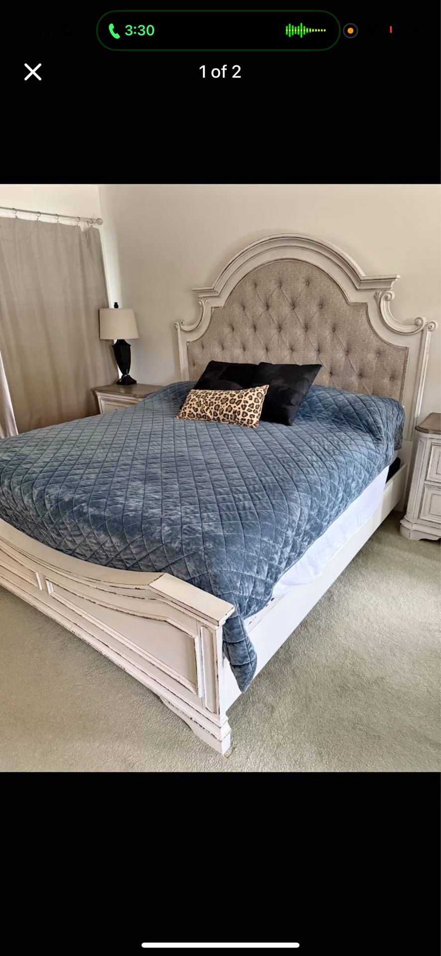 Liberty Furniture King Bed Frame Distressed 