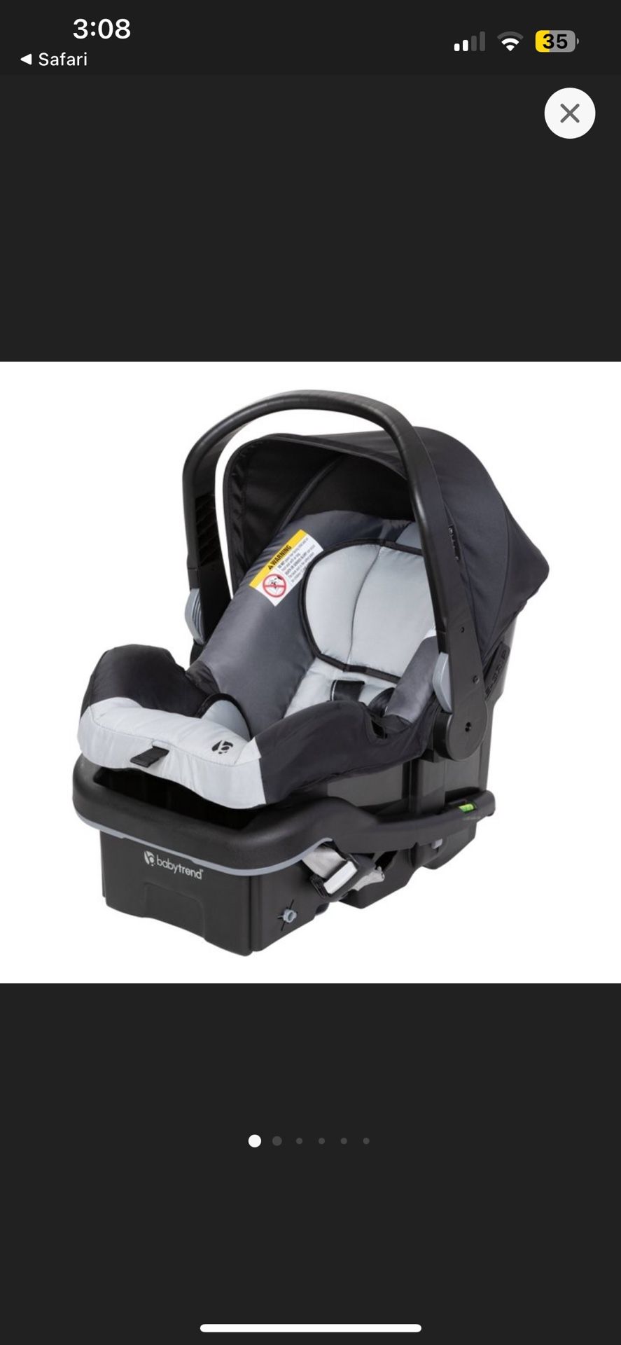 Baby Trend Infant Car Seat EZ Lift Plus - Gray
