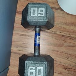 BRAND NEW 60LB DUMBBELL! 