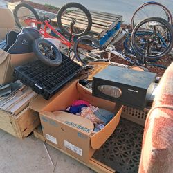 Free stuff bikes nd tile and etc.