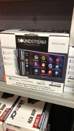 Soundstream wireless apple CarPlay and android auto stereo on sale for 179.99