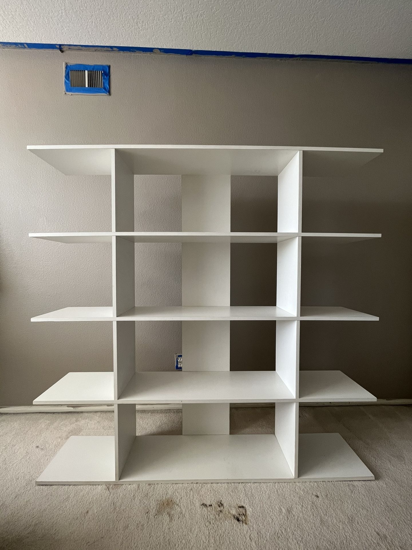 Storage Shelf Clean White Wood Sturdy Build Good Conditi for Sale in