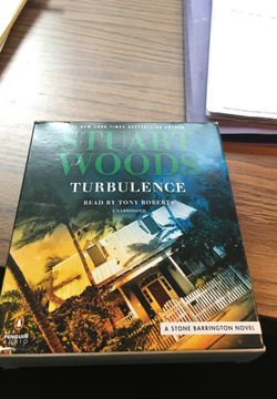 Stuart Woods cd set! turbulence with Stone Barrington! Another great story!!