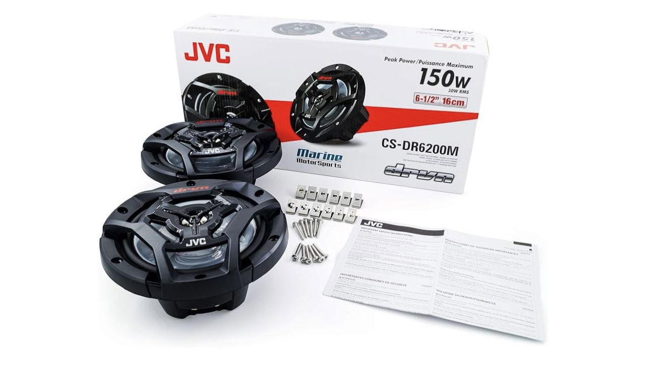 Brand New JVC CS-DR6200M 150w Marine Speakers