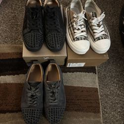 Designer Shoes Bundle Burberrys Mcqueens Size 10 