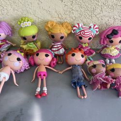 lot of 10 lalaloopsy dolls