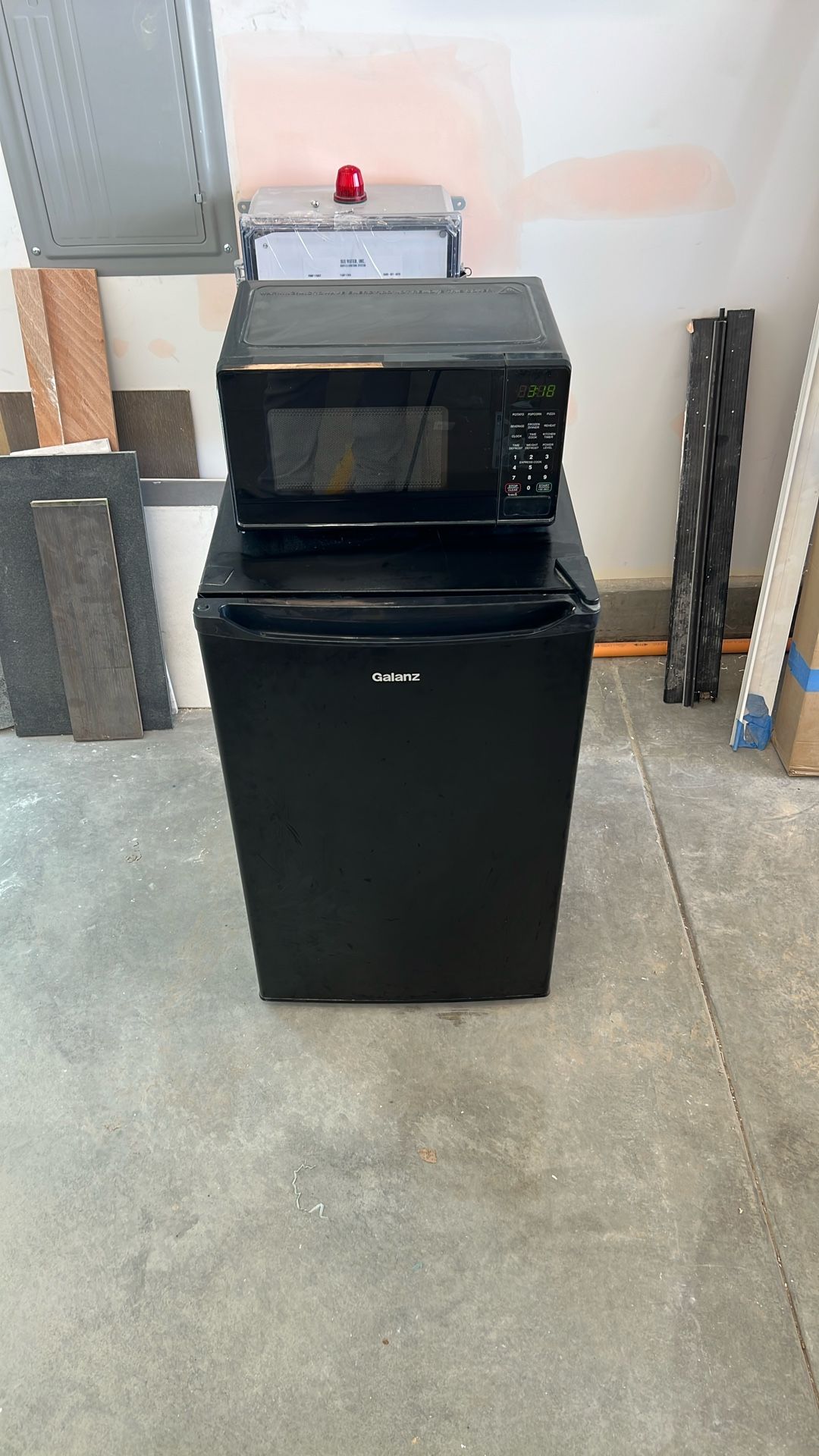 Mini Fridge And Microwave