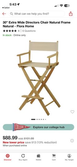 30” Director chair