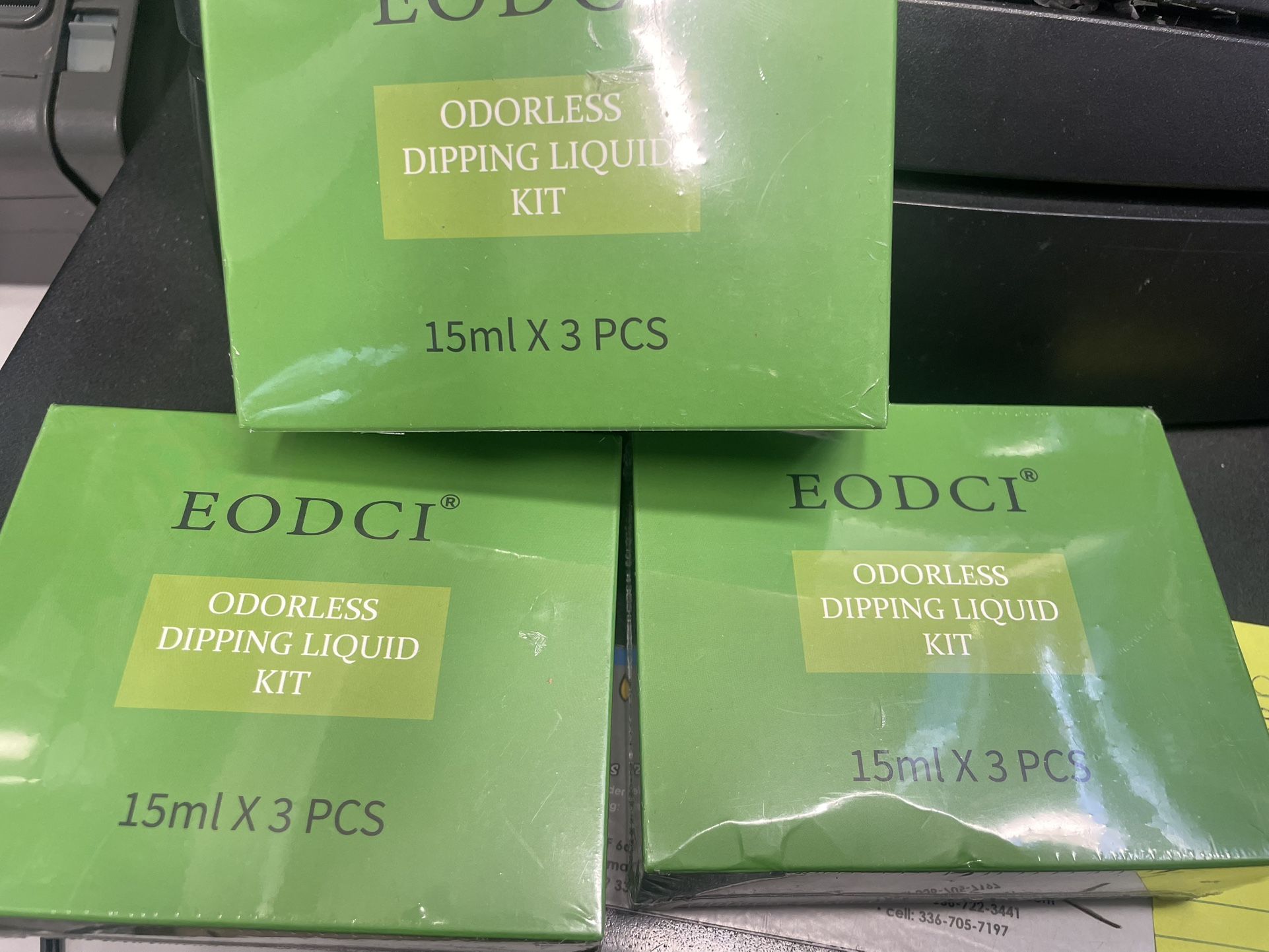 3 Kits Of Nail Dip Liquid