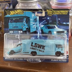 2024 Hot Wheels Premium Nissan Skyline 2000GT-R LBWK Fleet Flyer Team Transport!