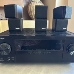 Pioneer Receiver And Bose Speakers.  