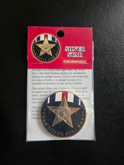 Silver Star Bronze Challenge Coin-64th St & Bell