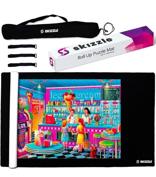 Roll Up Puzzle Mat For Easy Storage