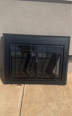 Fireplace Screen with Glass doors