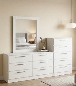Dresser whit mirror and chest - Cómoda con espejo y Gavetero
