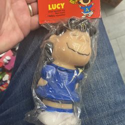 Snoopy squeak toy Lucy
