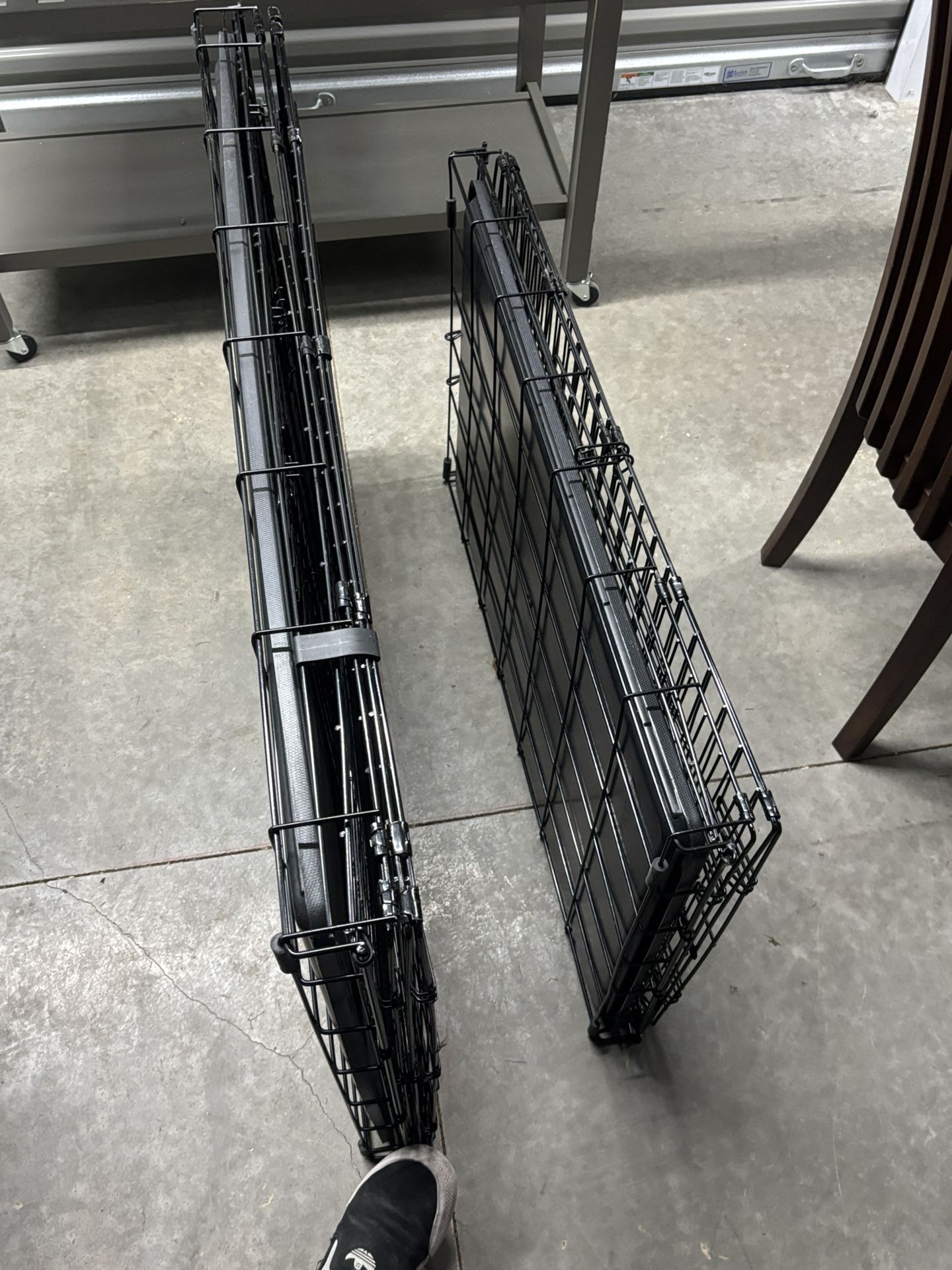Two Large Collapsible Dog Crates