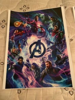Avengers poster 24x18 Laminated