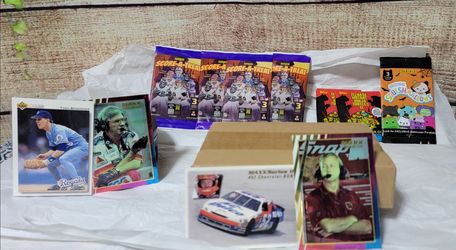 Assorted Trading Card Collection - Sealed Packs and Vintage Singles