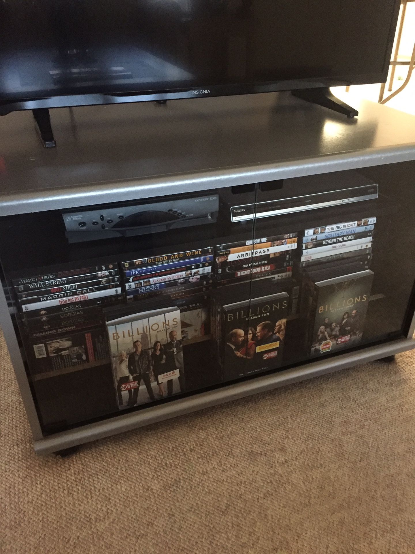 Black & Grey Wood 3ft. By 2ft. TV Stand