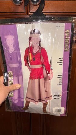 Indian native American girl child Halloween costume S 4–6 new