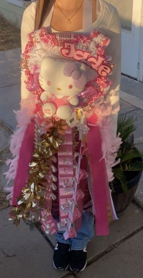 Hello kitty Custom Made Homecoming Mum