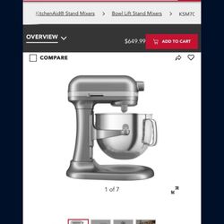 Kitchen Aide 6qt Lift Stand Commercial Mixer