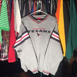 NFL HOUSTAN TEXAS TEXANS PULLOVER CREWNECK SWEATSHIRT
