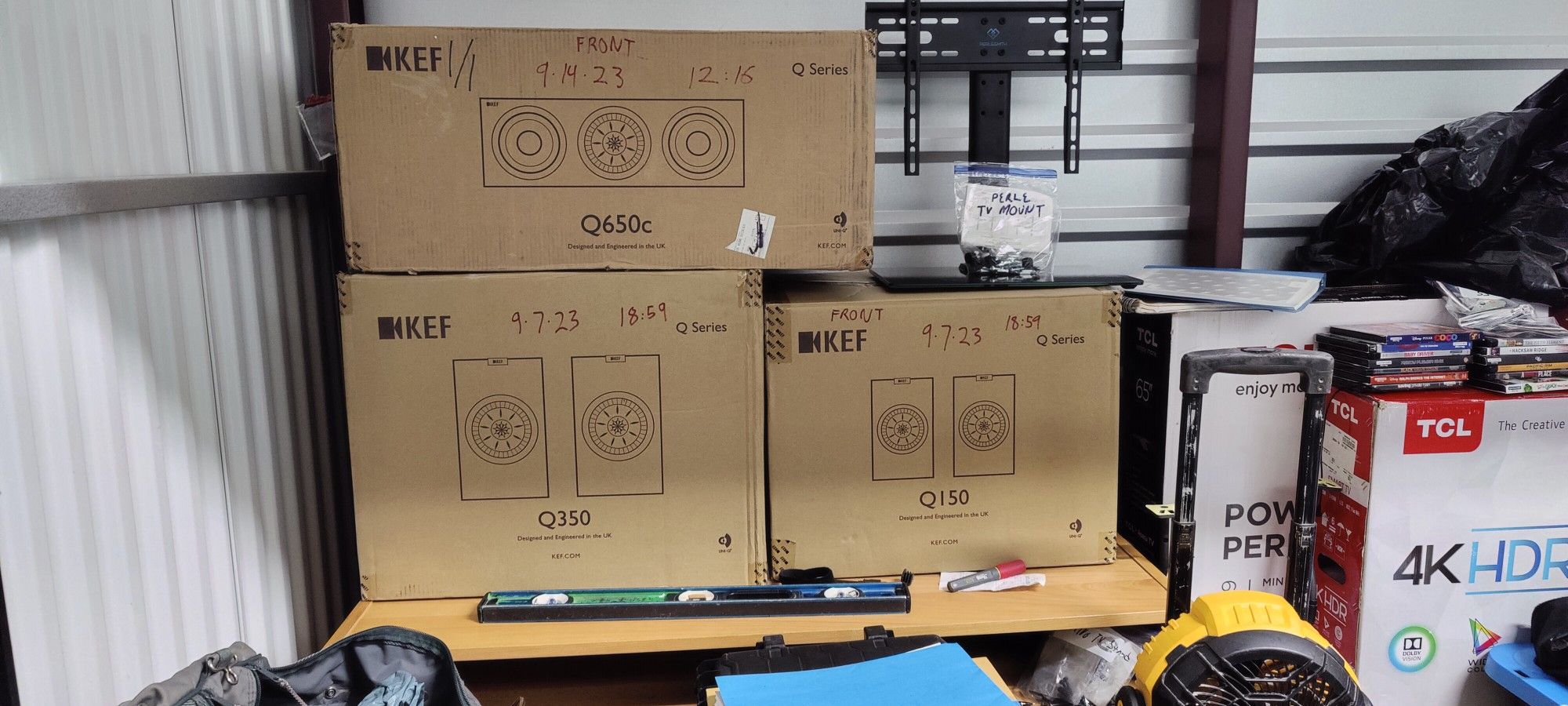 Kef Q650c and a Pair Of Q350