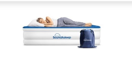 SoundASleep Twin Size Air Mattress With Built-In Pump