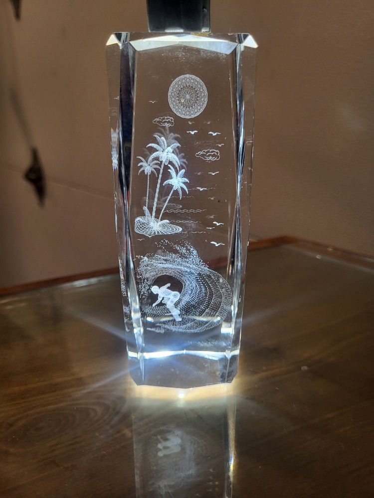 Etched Crystal Glass