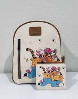 Winnie the Pooh Tigger Piglet Backpack and Wallet Set