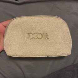 Dior Gold Cosmetic Bag