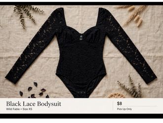 Black Lace Body Suit